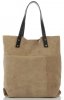 Kožené kabelka shopper bag Vittoria Gotti zemitá V8267